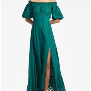 SACHIN+BABI Dragonfly Jacqueline Emerald Green MaxiLong CocktailParty Dress Sz 6